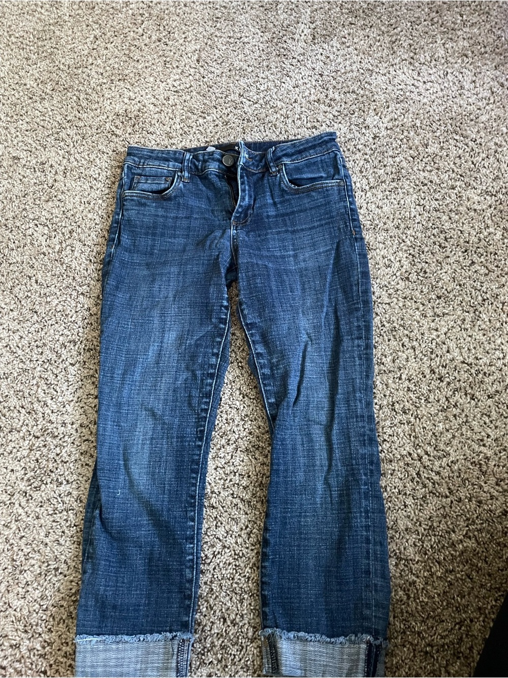 Kut from the Kloth Dark Blue Straight Jeans